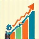 Icon representing productivity increase.