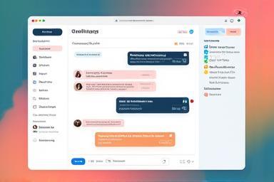 Screenshot showing a communication interface for design collaboration.
