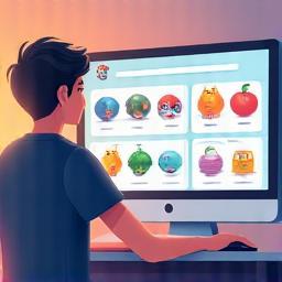 Illustration of browsing a product catalog.